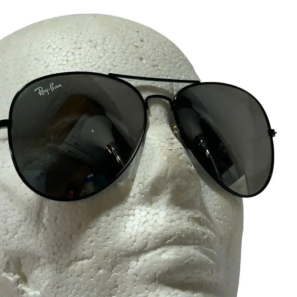 Ray-Ban RB3025 Aviator Large Metal 62-14-135 Black Sunglasses